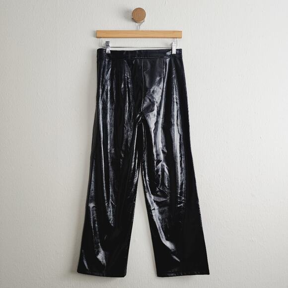 NWT Blank NYC The Baxter Black Faux Leather Ankle Pants High Rise 26 - Picture 10 of 14